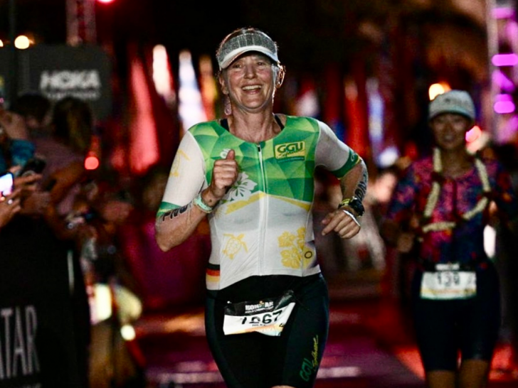 Hilke Wach beim Ironman in Hawaii im Oktober.