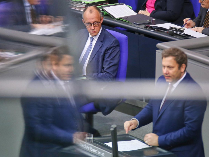 Friedrich Merz und Lars Klingbeil am 28.11.2025