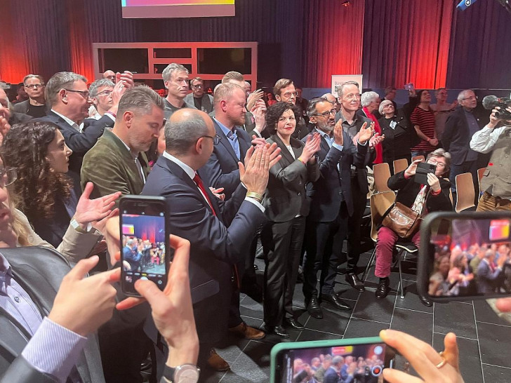 BSW-Spitzenpolitiker am Wahlabend