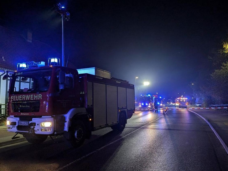 Einsatzkräfte an der Einsatzstelle (Archiv)