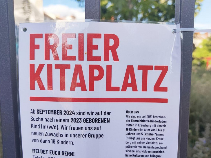 Ausschreibung von Kitaplatz (Archiv)