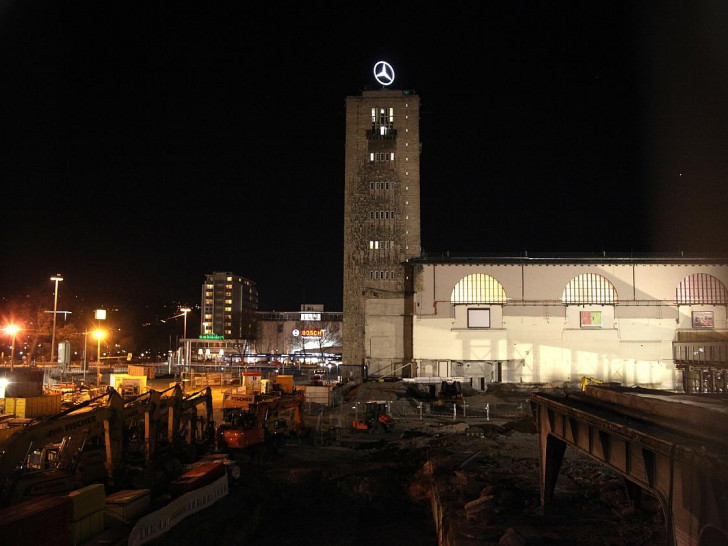 Stuttgart-21-Baustelle am Stuttgarter Hauptbahnhof