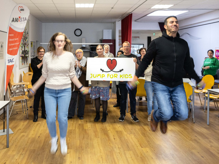 Das AWiSTA-Stadtteilzentrum lieferte für die Jumpers-Aktion 744 Sprünge ab.