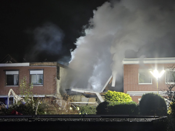 Das Reihenhaus wurde komplett zerstört.