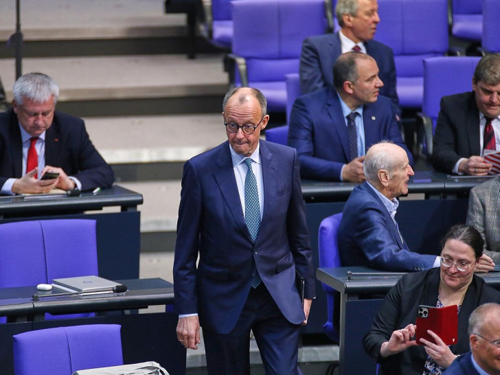 Friedrich Merz neben AfD-Fraktion (Archiv)