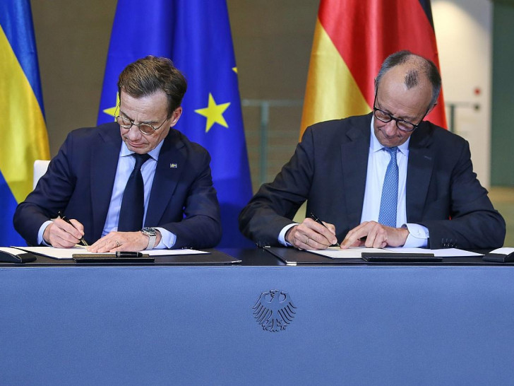 Ulf Kristersson und Friedrich Merz am 19.11.2025