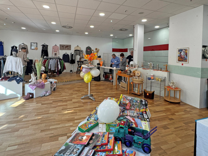 Pop-up-Store in der City Galerie Peine: Während des Foodtruck Festivals machte das Soziale Kaufhaus auf sich aufmerksam.