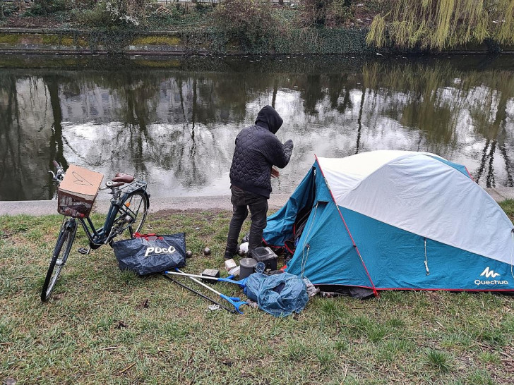 Obdachlose kampieren (Archiv)