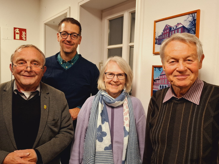 Von links: Bodo Wutschel, Stefan Fenner, Annegrit Helke und Dr. Manfred Bormann