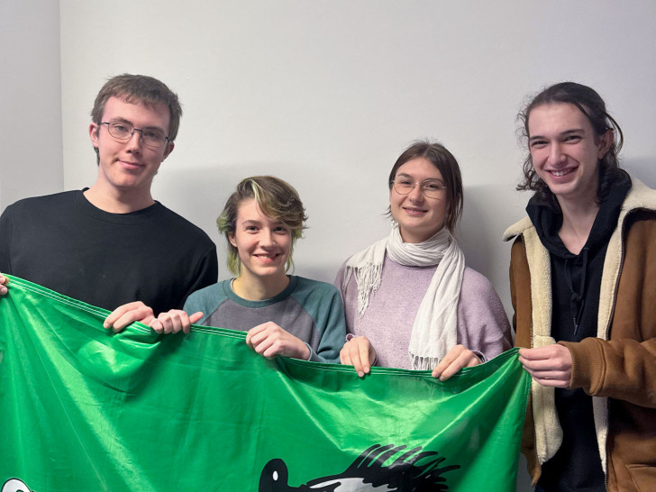 Von links: David Ben Tov, Jo Schröder, Noelle Kaczmarek und Maxim Guraj.