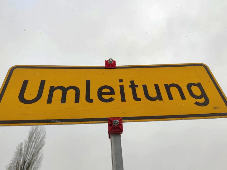 Umleitungsschild (Archiv)