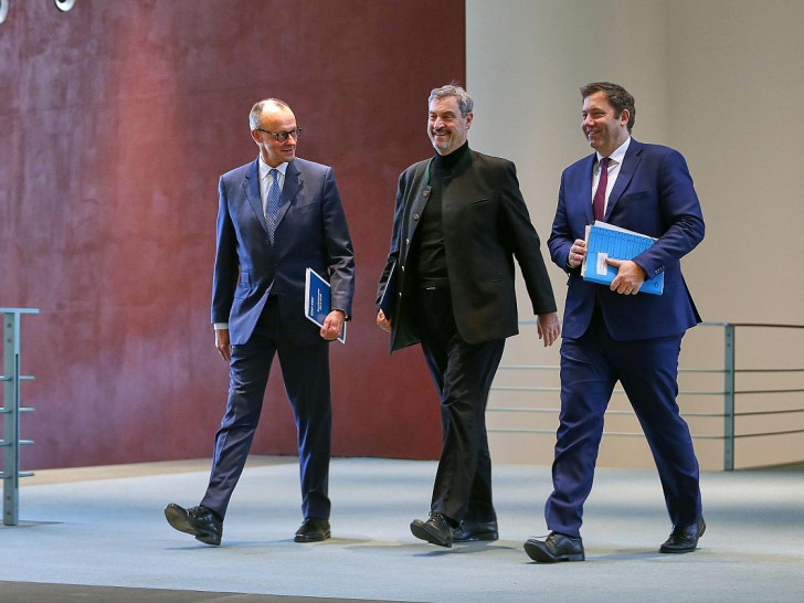 Merz, Söder, Klingbeil (Archiv)