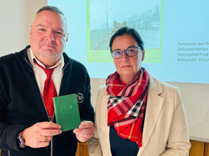 Michael Teupel mit Veronika Bode.