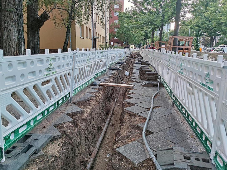 Aufgerissener Bürgersteig (Archiv)