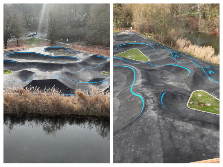 Ab morgen können Sportbegeisterte die Pumptrackanlage im Stadtteil Gebhardshagen nutzen.