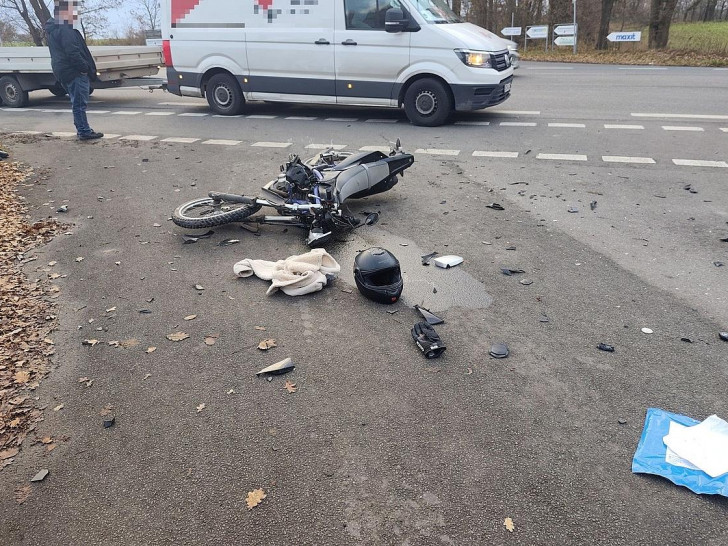 Krad-Unfall auf der Bundesstraße 3 in Ketzendorf (Archiv)