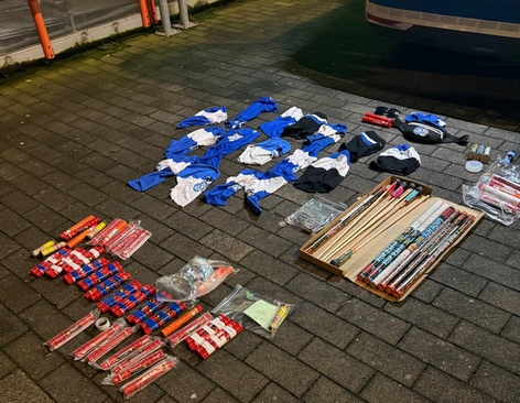 Die beschlagnahmten Gegenstände.