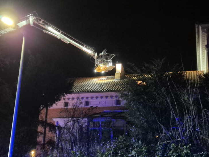  Im Ohrsleber Weg war es zu einem Schornsteinbrand gekommen. 