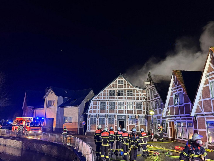 Brand im historischen Jorker Ortskern (Archiv)