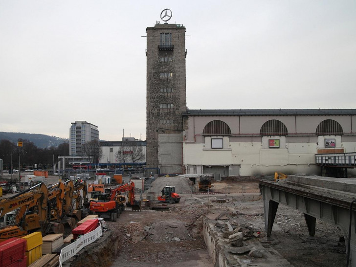 Stuttgart-21-Baustelle am Stuttgarter Hauptbahnhof