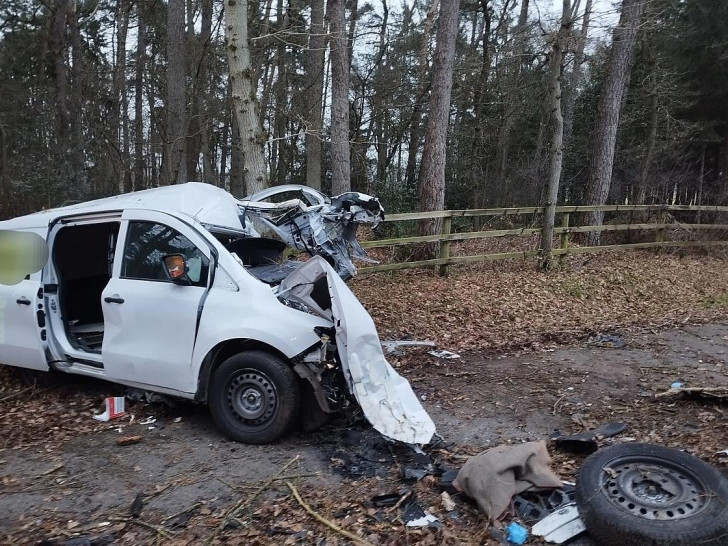 Der verunfallte PKW (Archiv)