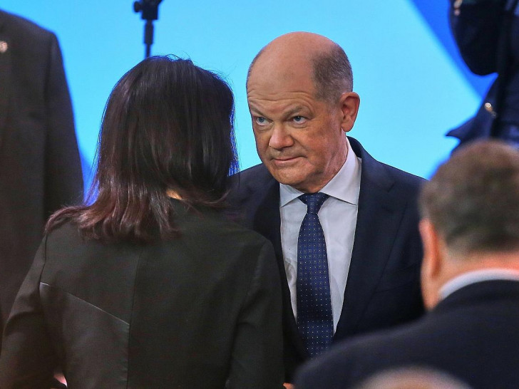 Annalena Baerbock und Olaf Scholz am 15.02.2025