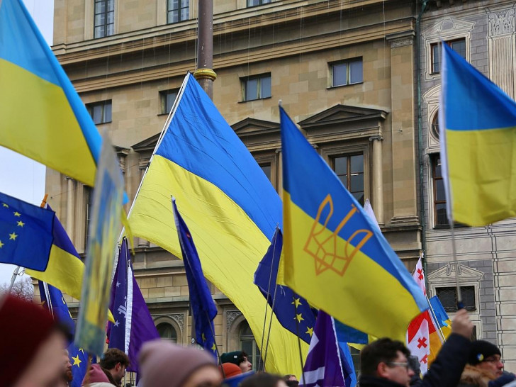 Pro-Ukraine-Demo am 15.02.2025