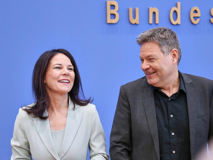 Annalena Baerbock und Robert Habeck am 24.02.2025