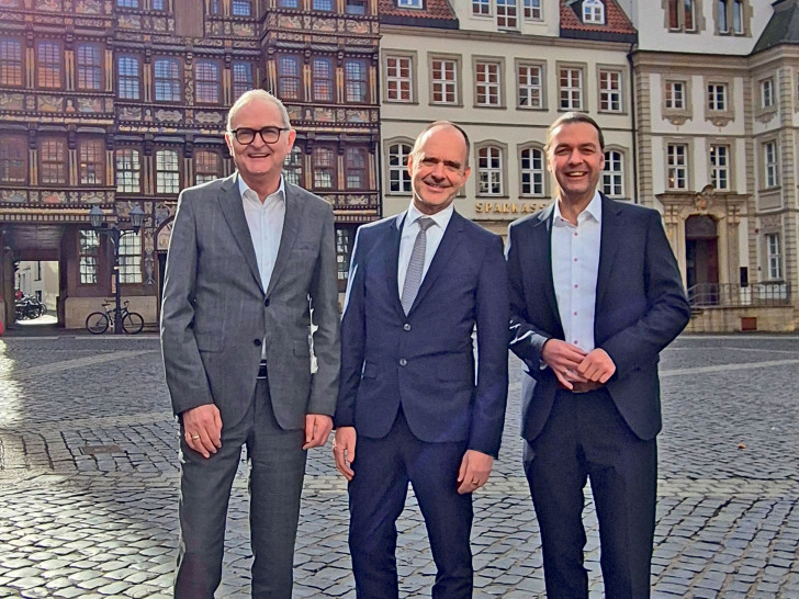 Von links nach rechts: Jürgen Twardzik, Torsten Schrell und Bernd Lynack.