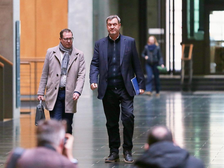 Martin Huber und Markus Söder am 28.02.2025