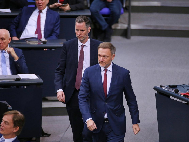 Christian Dürr und Christian Lindner am Tag der umstrittenen Abstimmung (Archiv)