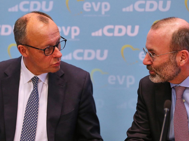 Friedrich Merz und Manfred Weber (Archiv)