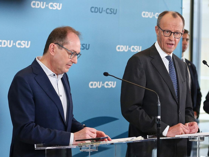 Friedrich Merz und Alexander Dobrindt am 14.03.2025