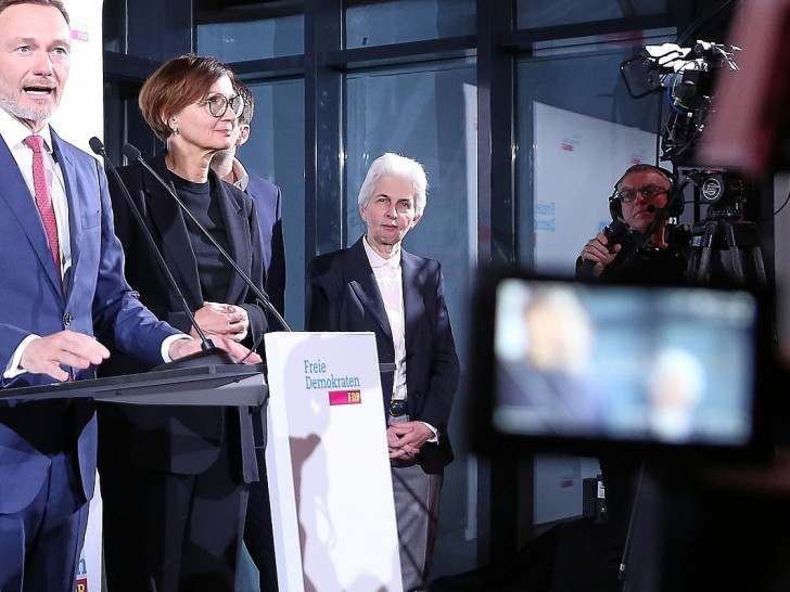 Marie-Agnes Strack-Zimmermann mit FDP-Spitzenpolitikern (Archiv)