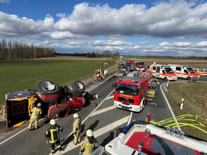 Ein Bild der Verwüstung bot sich am Freitagmittag auf der L290.