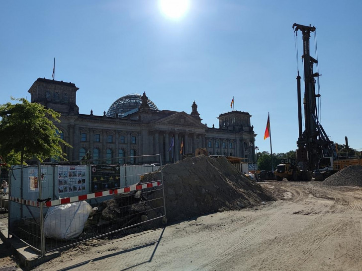 Baustelle vor Deutschem Bundestag (Archiv)