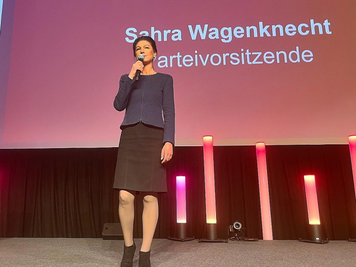 Sahra Wagenknecht am Wahlabend