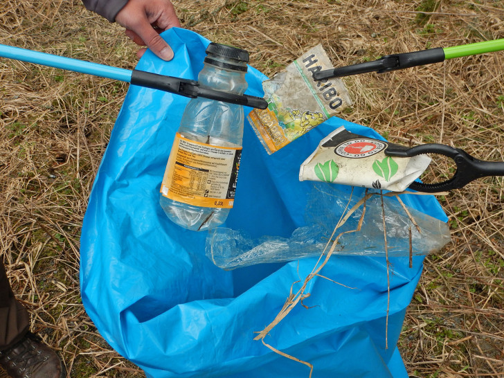 Säcke vorwiegend an Plastikmüll sammelten die Geocacherinnen und Geocacher 2022 bei der Sammelaktion ab Torfhaus. 