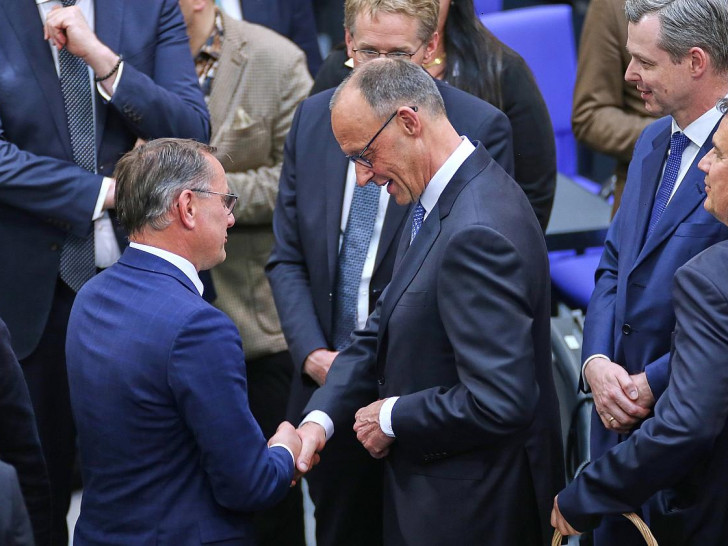 Tino Chrupalla und Friedrich Merz (Archiv)