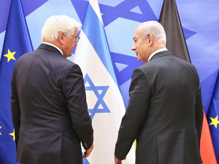 Frank-Walter Steinmeier und Benjamin Netanjahu am 13.05.2025