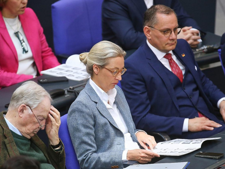 Alexander Gauland, Alice Weidel und Tino Chrupalla (Archiv)
