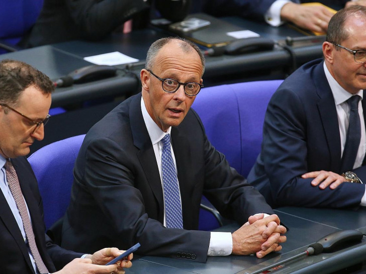 Jens Spahn, Friedrich Merz, Alexander Dobrindt am 06.05.2025
