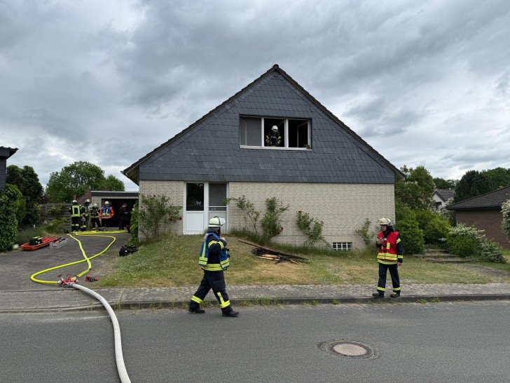 Im Obergeschoss war das Feuer ausgebrochen.
