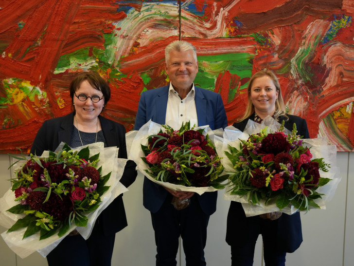 Claudia Schüßler (li.) Stefan Politze und Kirsikka Lansmann.