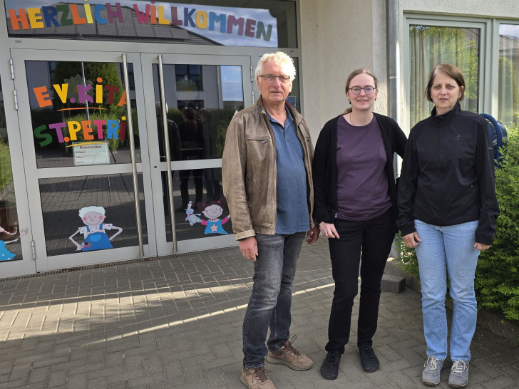 Mitglieder der Ratsfraktion der GRÜNEN in der Gemeinde Sickte (von links): Holger Barkhau, Jantje Letas, Maren Battenberg