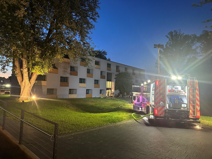 Das Feuer wurde von außen bekämpft.