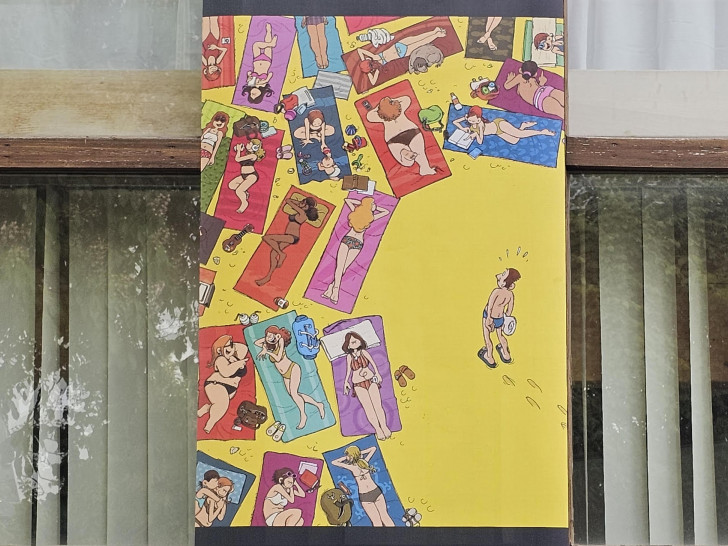 Ein Plakat am Eulenspiegelmuseum.