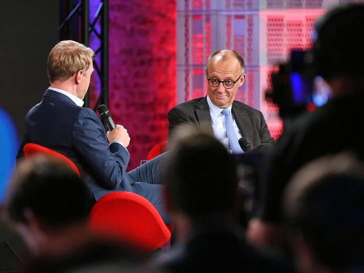 Markus Preiß und Friedrich Merz am 26.05.2025