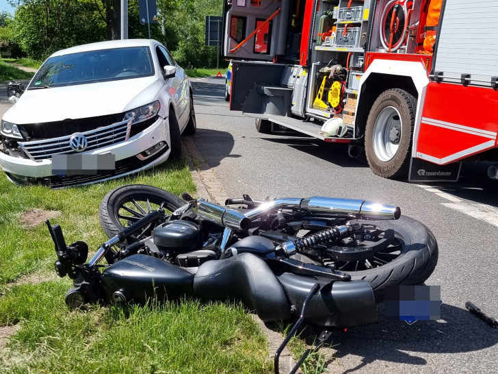 Die verunfallten Fahrzeuge.