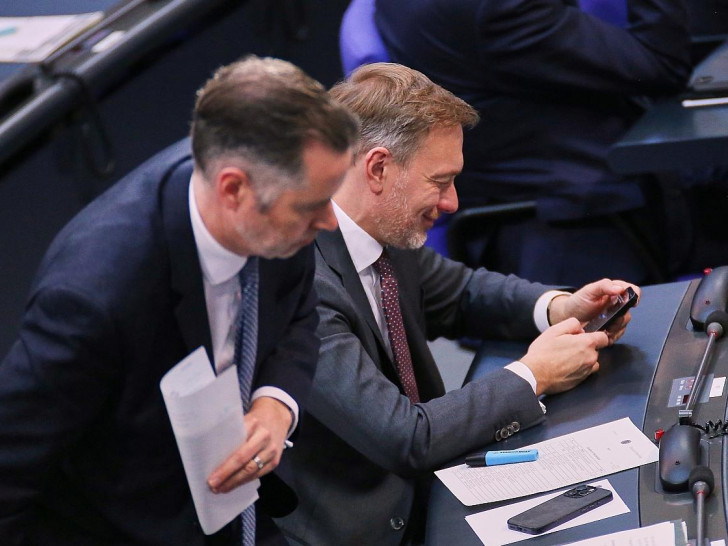 Christian Dürr und Christian Lindner im alten Bundestag (Archiv)